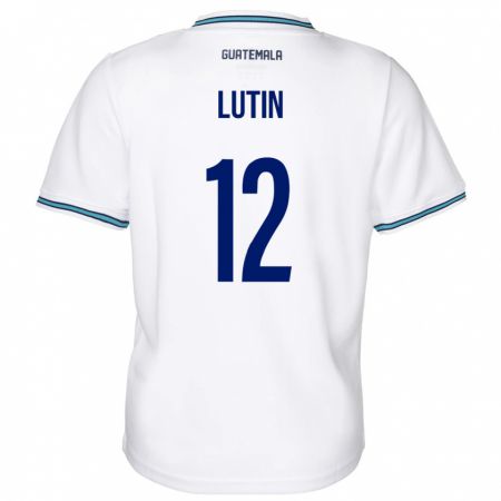 Kandiny Kinder Guatemala John Lutin #12 Weiß Heimtrikot Trikot 24-26 T-Shirt Österreich