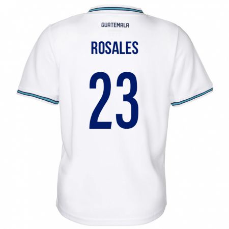 KandinyキッズグアテマラYareni Rosales#23白ホームシャツ24-26ジャージーユニフォーム