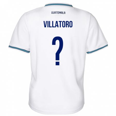 Kandiny Bambino Maglia Guatemala Grace Villatoro #0 Bianco Kit Gara Home 24-26 Maglietta