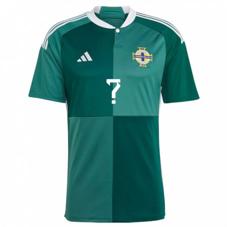 Kandiny Bambino Maglia Irlanda Del Nord Il Tuo Nome #0 Verde Kit Gara Home 24-26 Maglietta