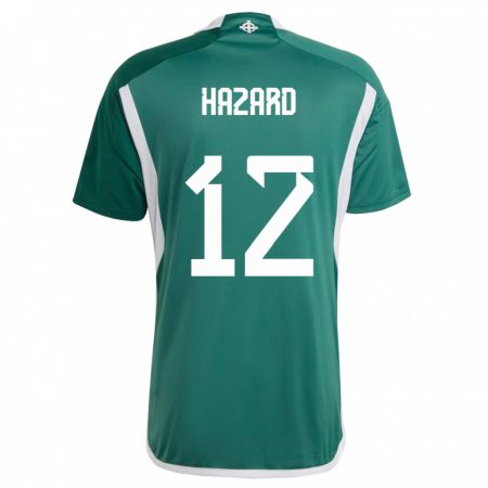 Kandiny Bambino Maglia Irlanda Del Nord Conor Hazard #12 Verde Kit Gara Home 24-26 Maglietta