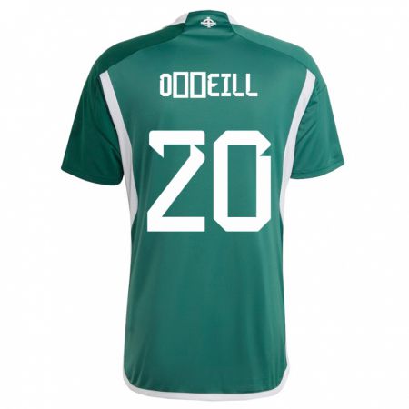 Kandinyキッズ北アイルランドCeadach O’Neill#20緑ホームシャツ24-26ジャージーユニフォーム