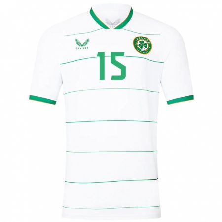 Kandiny Bambino Maglia Irlanda Liam Scales #15 Bianco Kit Gara Away 24-26 Maglietta