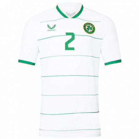 Kandiny Bambino Maglia Irlanda Savannah Mccarthy #2 Bianco Kit Gara Away 24-26 Maglietta