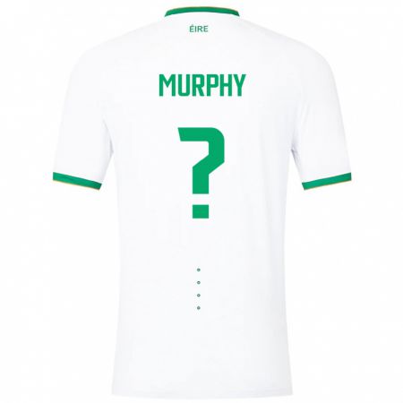 Kandiny Bambino Maglia Irlanda Adam Murphy #0 Bianco Kit Gara Away 24-26 Maglietta