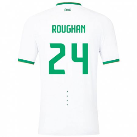 Kandiny Niño Camiseta Irlanda Sean Roughan #24 Blanco 2ª Equipación 24-26 La Camisa