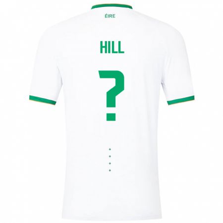 Kandiny Bambino Maglia Irlanda Tom Hill #0 Bianco Kit Gara Away 24-26 Maglietta