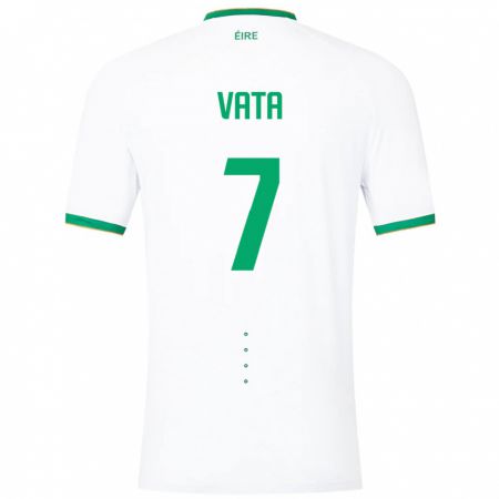 Kandiny Bambino Maglia Irlanda Rocco Vata #7 Bianco Kit Gara Away 24-26 Maglietta