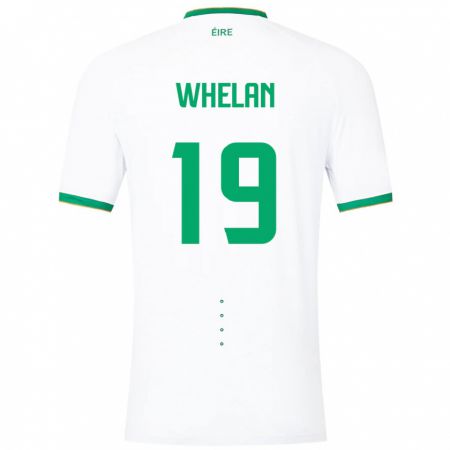 Kandiny Bambino Maglia Irlanda Emily Whelan #19 Bianco Kit Gara Away 24-26 Maglietta