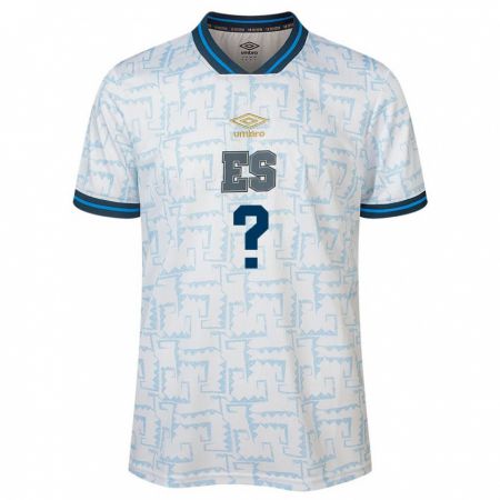 Kandiny Bambino Maglia El Salvador Jasmine Díaz #0 Bianco Kit Gara Away 24-26 Maglietta