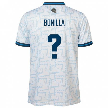 Kandiny Bambino Maglia El Salvador Nelson Bonilla #0 Bianco Kit Gara Away 24-26 Maglietta