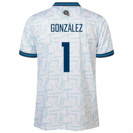 Kandiny Kinder El Salvador Mario González #1 Weiß Auswärtstrikot Trikot 24-26 T-Shirt Österreich