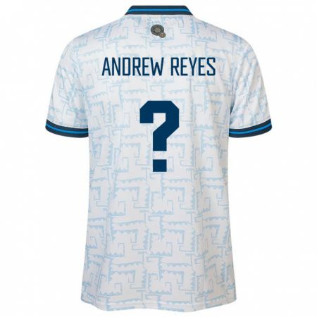 Kandiny Kinderen El Salvador Andrew Reyes #0 Wit Uitshirt Uittenue 24-26 T-Shirt