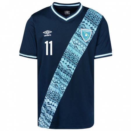 Kandiny Kinderen Guatemala Andersson Ortiz #11 Blauw Uitshirt Uittenue 24-26 T-Shirt België