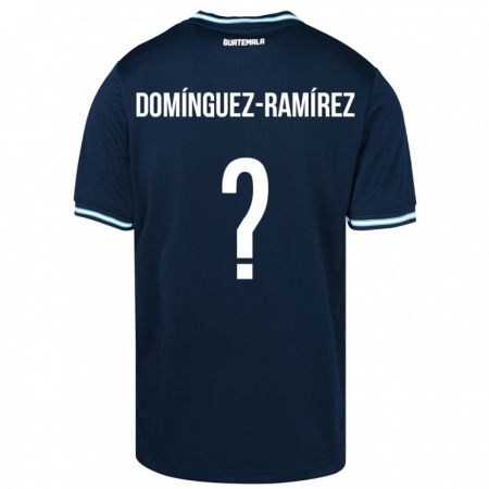 Kandiny Kinderen Guatemala Marco Domínguez-Ramírez #0 Blauw Uitshirt Uittenue 24-26 T-Shirt België