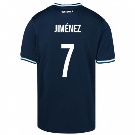 Kandiny Kinder Guatemala Cristian Jiménez #7 Blau Auswärtstrikot Trikot 24-26 T-Shirt Österreich