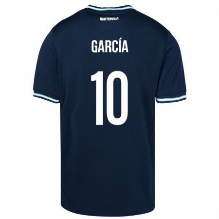 Kandiny Kinder Guatemala Gabriel García #10 Blau Auswärtstrikot Trikot 24-26 T-Shirt Österreich