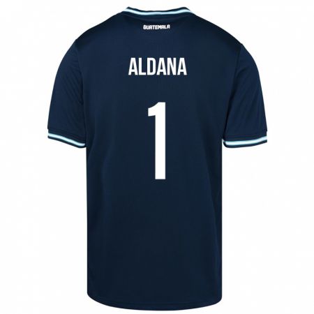 KandinyキッズグアテマラDavid Aldana#1青アウェイシャツ24-26ジャージーユニフォーム