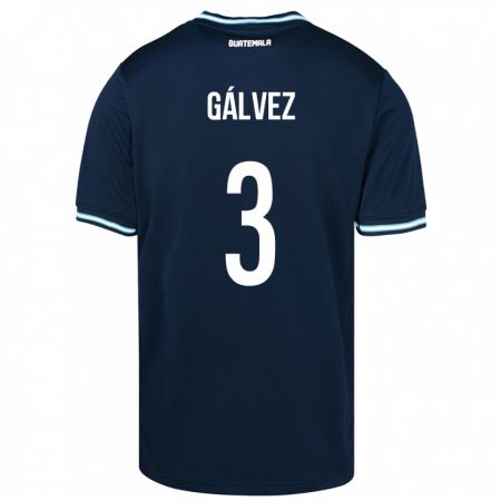 Kandiny Kinderen Guatemala Fredy Gálvez #3 Blauw Uitshirt Uittenue 24-26 T-Shirt België