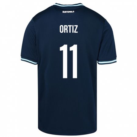 Kandiny Bambino Maglia Guatemala Andersson Ortiz #11 Blu Kit Gara Away 24-26 Maglietta