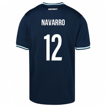 Kandiny Kinderen Guatemala Kenderson Navarro #12 Blauw Uitshirt Uittenue 24-26 T-Shirt