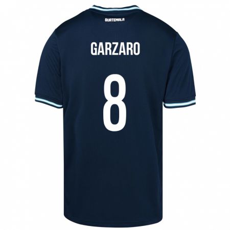 Kandiny Bambino Maglia Guatemala Santiago Garzaro #8 Blu Kit Gara Away 24-26 Maglietta