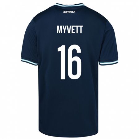 Kandiny Kinderen Guatemala Jemery Myvett #16 Blauw Uitshirt Uittenue 24-26 T-Shirt