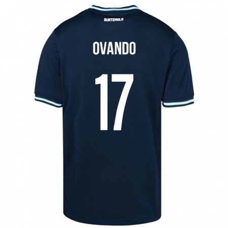 Kandiny Bambino Maglia Guatemala Sandra Ovando #17 Blu Kit Gara Away 24-26 Maglietta