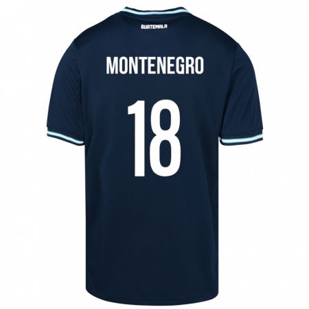 Kandiny Kinderen Guatemala Vivian Montenegro #18 Blauw Uitshirt Uittenue 24-26 T-Shirt