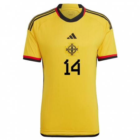 Kandiny Kinder Nordirland Lauren Wade #14 Weiß Auswärtstrikot Trikot 24-26 T-Shirt Österreich