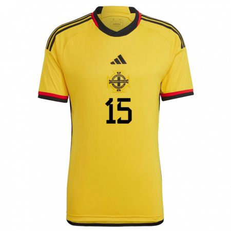 Kandiny Kinder Nordirland Jordan Thompson #15 Weiß Auswärtstrikot Trikot 24-26 T-Shirt Österreich