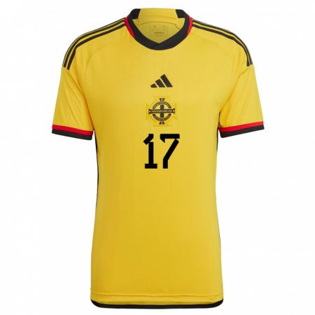 Kandiny Kinder Nordirland Caragh Hamilton #17 Weiß Auswärtstrikot Trikot 24-26 T-Shirt Österreich