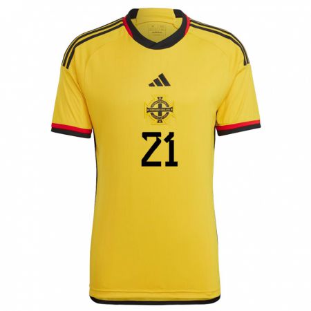 Kandiny Kinder Nordirland Josh Magennis #21 Weiß Auswärtstrikot Trikot 24-26 T-Shirt Österreich