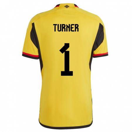 Kandiny Kinder Nordirland Shannon Turner #1 Weiß Auswärtstrikot Trikot 24-26 T-Shirt Österreich