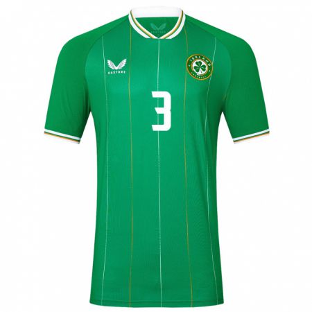 Kandiny Uomo Maglia Irlanda Tayo Adaramola #3 Verde Kit Gara Home 24-26 Maglietta