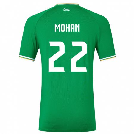 Kandiny Uomo Maglia Irlanda Stephen Mohan #22 Verde Kit Gara Home 24-26 Maglietta