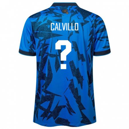 Kandiny Hombre Camiseta El Salvador Eric Calvillo #0 Azul 1ª Equipación 24-26 La Camisa México