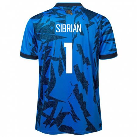 Kandiny Heren El Salvador Sergio Sibrián #1 Blauw Thuisshirt Thuistenue 24-26 T-Shirt België