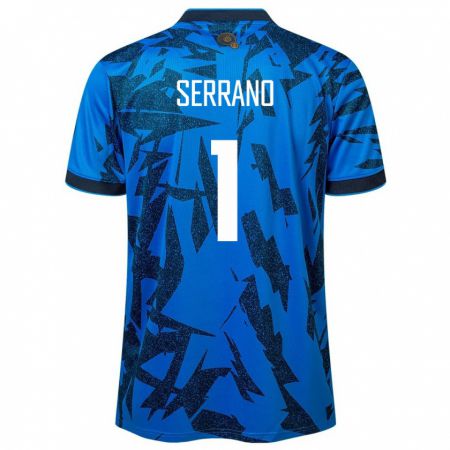 Kandiny Hombre Camiseta El Salvador Idalia Serrano #1 Azul 1ª Equipación 24-26 La Camisa México