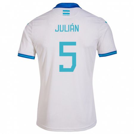 Kandiny Uomo Maglia Honduras Julián Martínez #5 Bianco Kit Gara Home 24-26 Maglietta