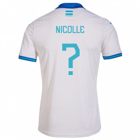 Kandiny Uomo Maglia Honduras Nicolle García #0 Bianco Kit Gara Home 24-26 Maglietta