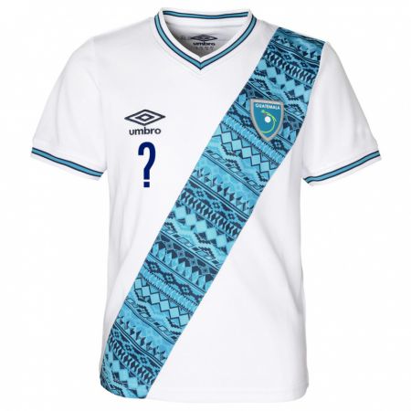 Kandiny Hombre Camiseta Guatemala Karla Morales #0 Blanco 1ª Equipación 24-26 La Camisa