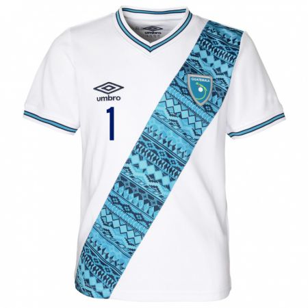 Kandiny Hombre Camiseta Guatemala Alexia Estrada #1 Blanco 1ª Equipación 24-26 La Camisa