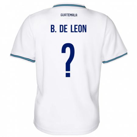 Kandiny Heren Guatemala Brandon De Leon #0 Wit Thuisshirt Thuistenue 24-26 T-Shirt België