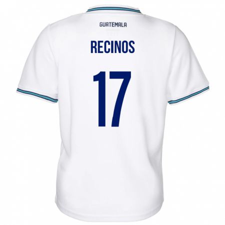 Kandiny Herren Guatemala Antony Recinos #17 Weiß Heimtrikot Trikot 24-26 T-Shirt Österreich