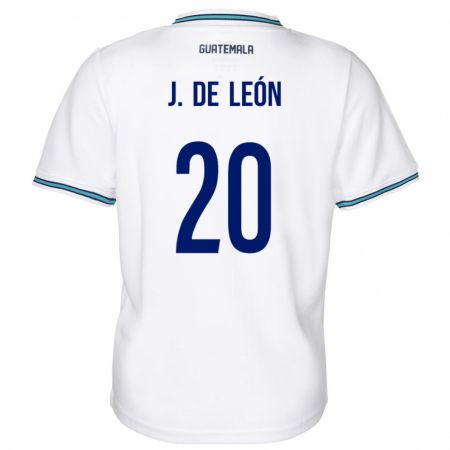 Kandiny Heren Guatemala Jorge De León #20 Wit Thuisshirt Thuistenue 24-26 T-Shirt België