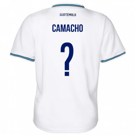 Kandiny Hombre Camiseta Guatemala Samuel Camacho #0 Blanco 1ª Equipación 24-26 La Camisa