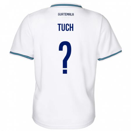 Kandiny Hombre Camiseta Guatemala Lorenzo Tuch #0 Blanco 1ª Equipación 24-26 La Camisa