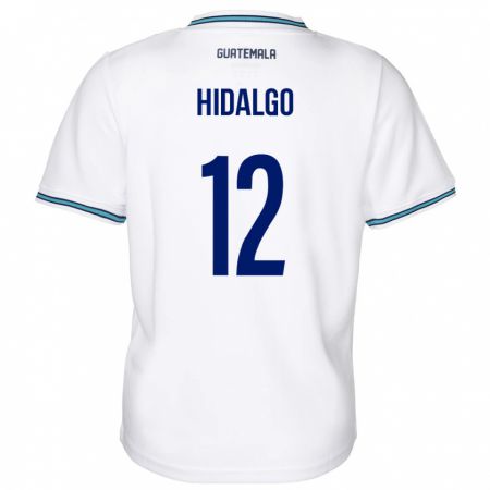 Kandiny Hombre Camiseta Guatemala Angie Hidalgo #12 Blanco 1ª Equipación 24-26 La Camisa