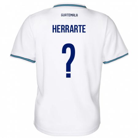 Kandiny Hombre Camiseta Guatemala María Herrarte #0 Blanco 1ª Equipación 24-26 La Camisa